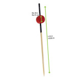 ATAMI Bamboo Picks Black End with Red bead. L:3.1in - 25 pcs ATAMI Bamboo Picks Black End with Red bead. L:3.1in - 25 pcs